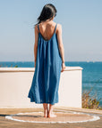 EVERYDAY DRESS 日光純棉輕紗洋裝.海潮藍
