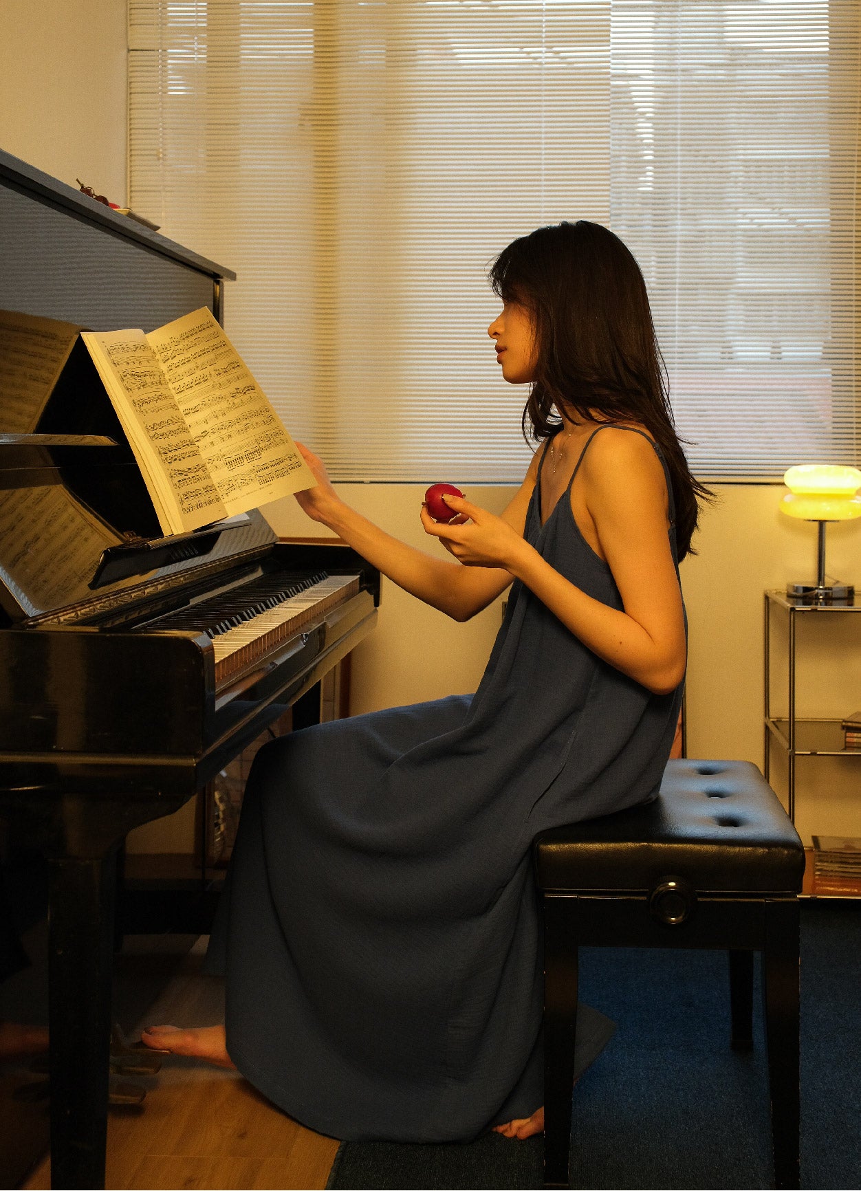 EVERYDAY DRESS 日光純棉輕紗洋裝.海潮藍