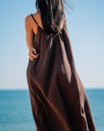 EVERYDAY DRESS 日光純棉輕紗洋裝.暮影棕