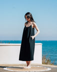 EVERYDAY DRESS 日光純棉輕紗洋裝.純黑