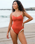 LEA One Piece 雙色拼接連身泳衣