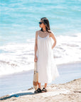 EVERYDAY DRESS 日光純棉輕紗洋裝.柔霧白 - 洋裝FAVALAVA