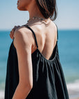 EVERYDAY DRESS 日光純棉輕紗洋裝.純黑 - 洋裝FAVALAVA