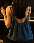 EVERYDAY DRESS 日光純棉輕紗洋裝.海潮藍 - FAVALAVA