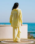 EVERYDAY SET 日光純棉長褲套裝・暖陽黃 - FAVALAVA