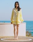 EVERYDAY SET 日光純棉短褲套裝・暖陽黃 - FAVALAVA