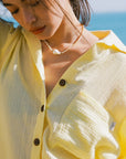 EVERYDAY SET 日光純棉短褲套裝・暖陽黃 - FAVALAVA