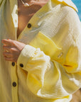 EVERYDAY SHIRT 日光純棉輕紗襯衫.暖陽黃 - FAVALAVA