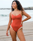 LEA One Piece 雙色拼接連身泳衣 - FAVALAVA