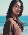 EVERYDAY SHIRT 日光純棉輕紗襯衫.暮影棕