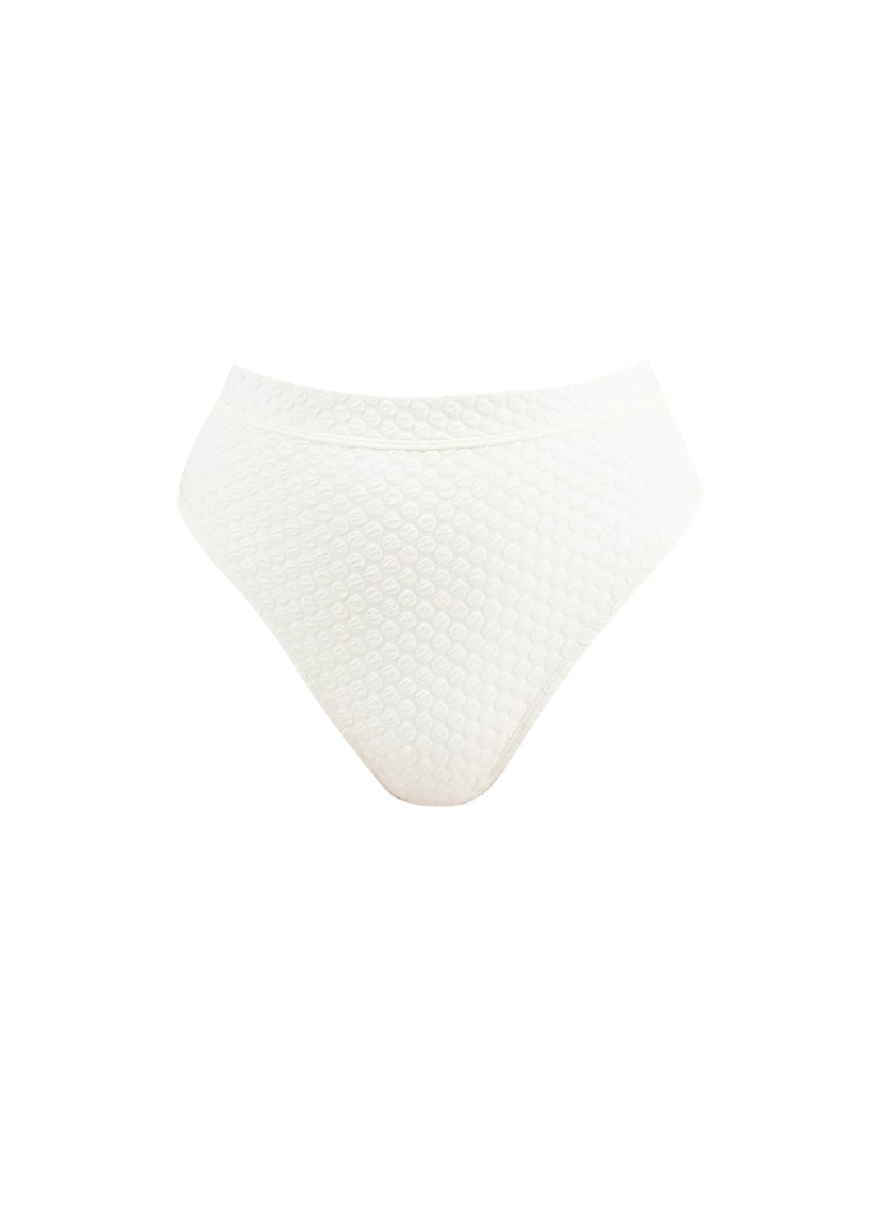 CARA Bottom 獨家挖臀高腰比基尼褲.人魚提花™ - 下身 BOTTOMFAVALAVA