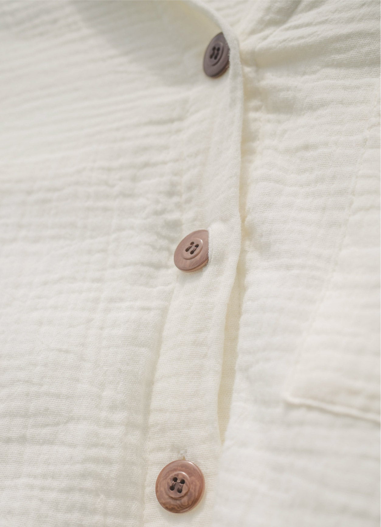 EVERYDAY SHIRT 日光純棉輕紗襯衫．奶霜白 - FAVALAVA
