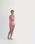 CLARA V-Neck Bikini Top - Mermaid Jacquard™